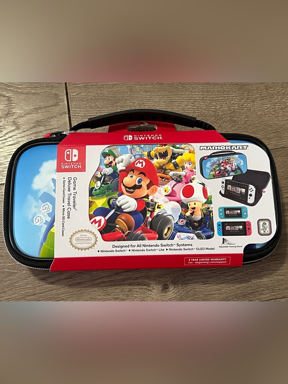 Nintendo Switch Mario Kart Deluxe Travel Case New